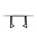 Стол ВВР Миллер дуб крафт белый/черный №5, ЛДСП 120-160/80